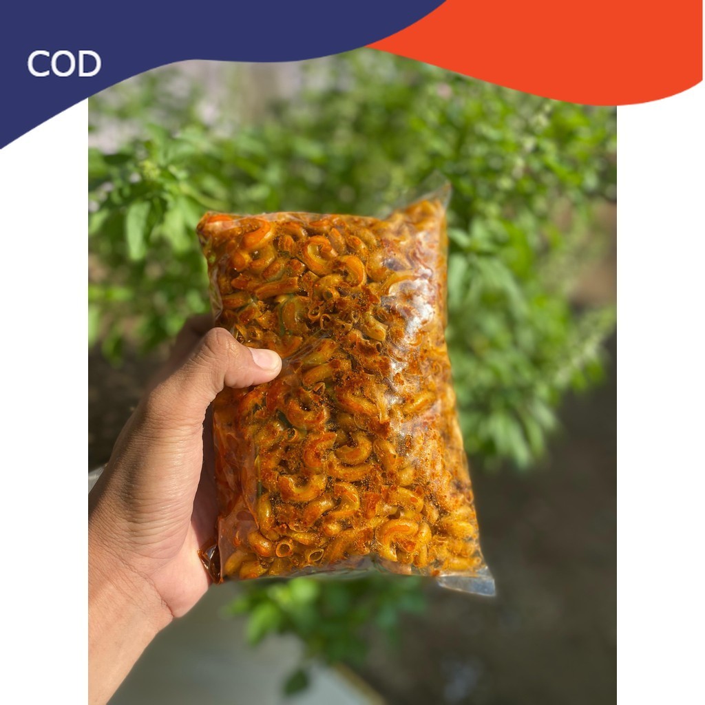 

250 Gram Makaroni Cikruh Full Bumbu Daun Jeruk Terbaru Makaroni Pedas