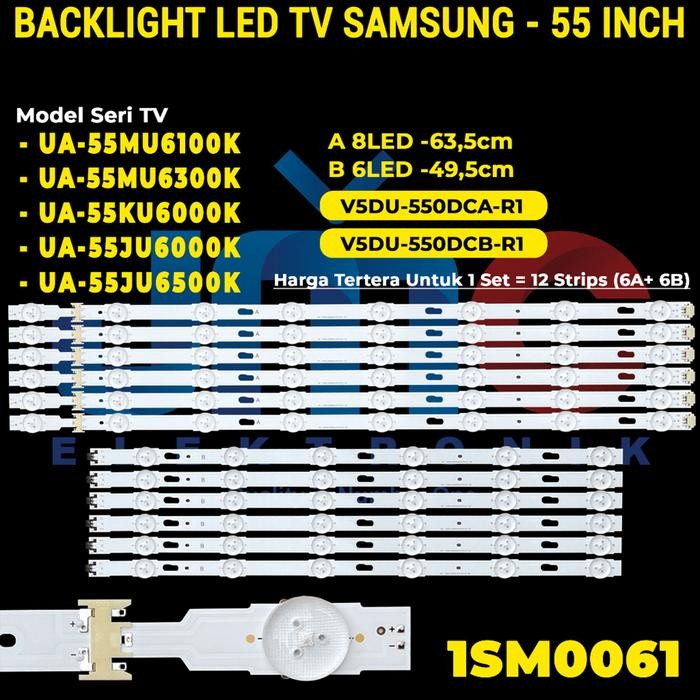 DK23 LED BACKLIGHT TV For Samsung UA55KU6000 UA55JU6000 UA55JU6500 UA55MU6100 UA55MU6300 UA55KU6000K
