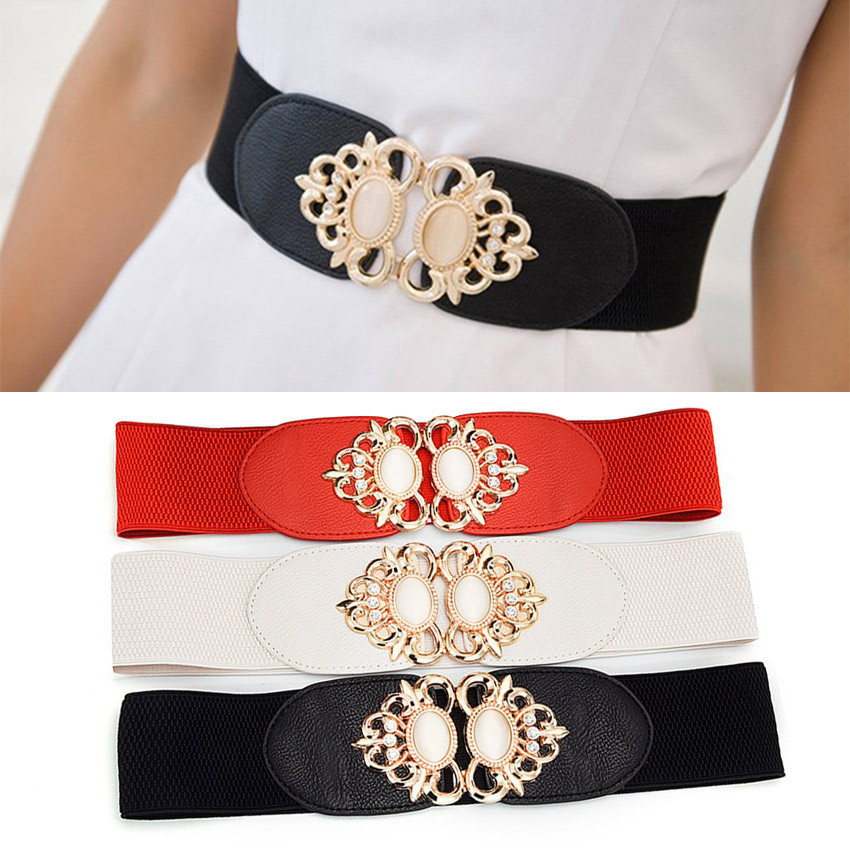 Ikat Ban Pinggang Wanita ELASTIS Obi Korea Fashion Lebar 6Cm Gasper Sabuk Karet Cewe Womens Belt