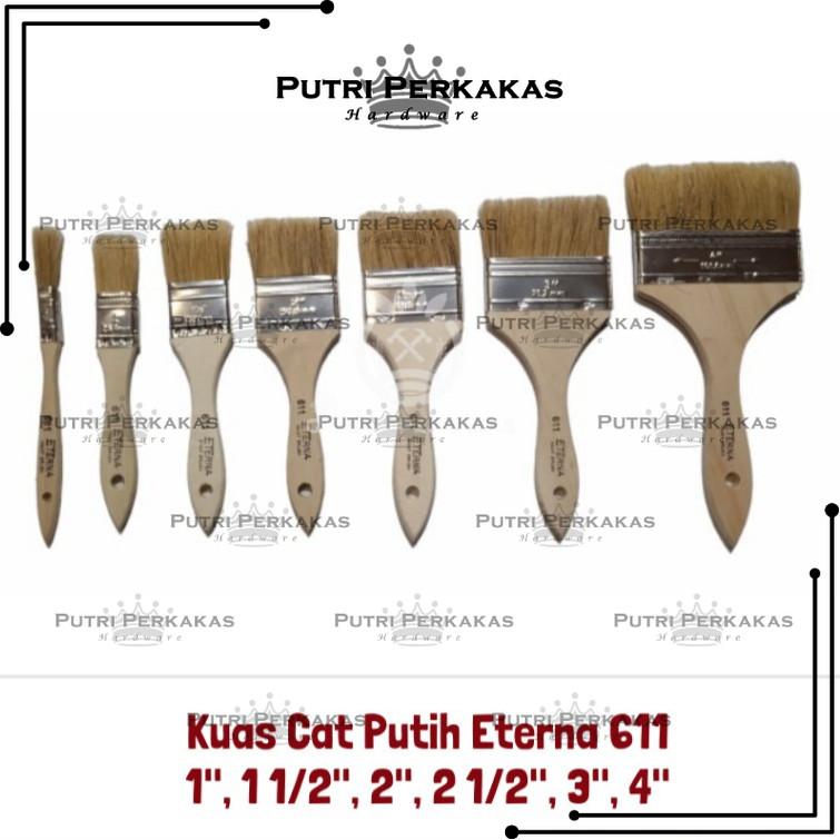 

ECER - KUAS CAT ETERNA 611 1", 1 1/2", 2", 2 1/2", 3", 4" inch / PAINT BRUSH