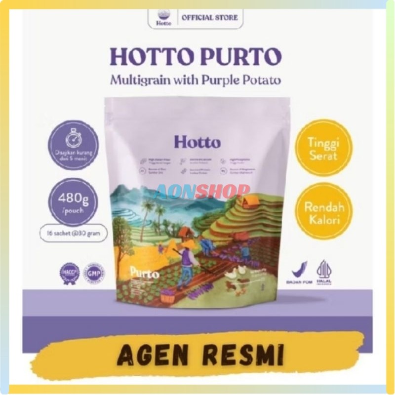 

[AS] Hotto Purto Pouch (16 Sachet) Multigrain With Purple Potato