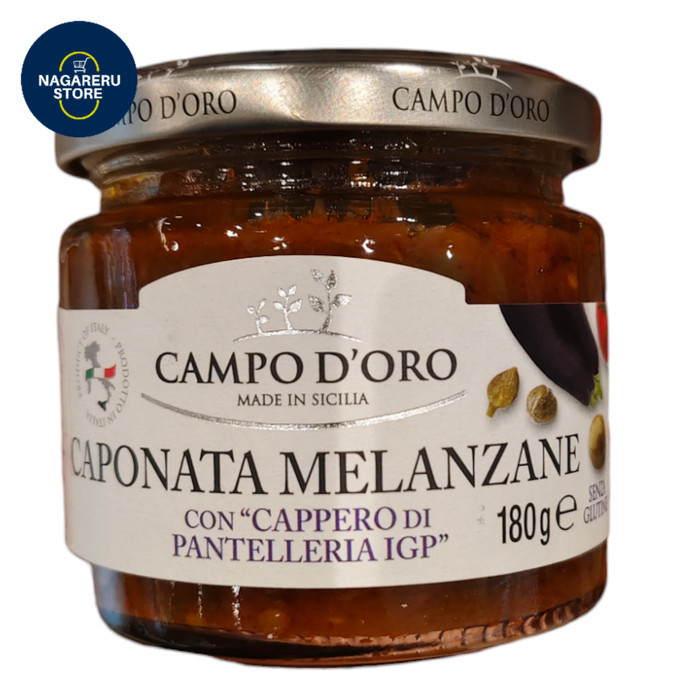 

Campo d'oro caponata melanzane (sweet sour vegetable appetizer caponata) 180gr