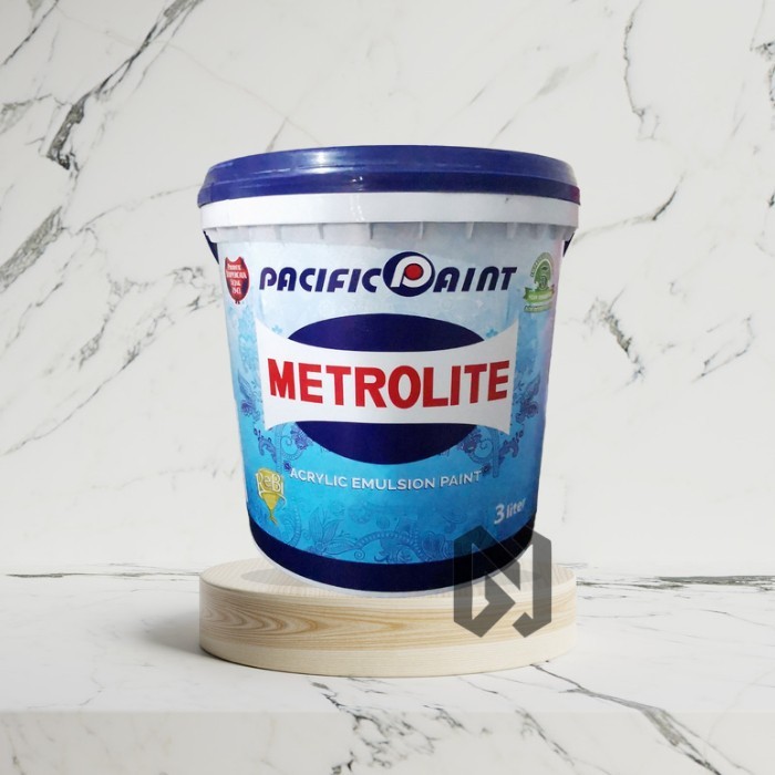 Cat Tembok Metrolite Putih 3 Liter / Cat Tembok dan Plafond Metrolite