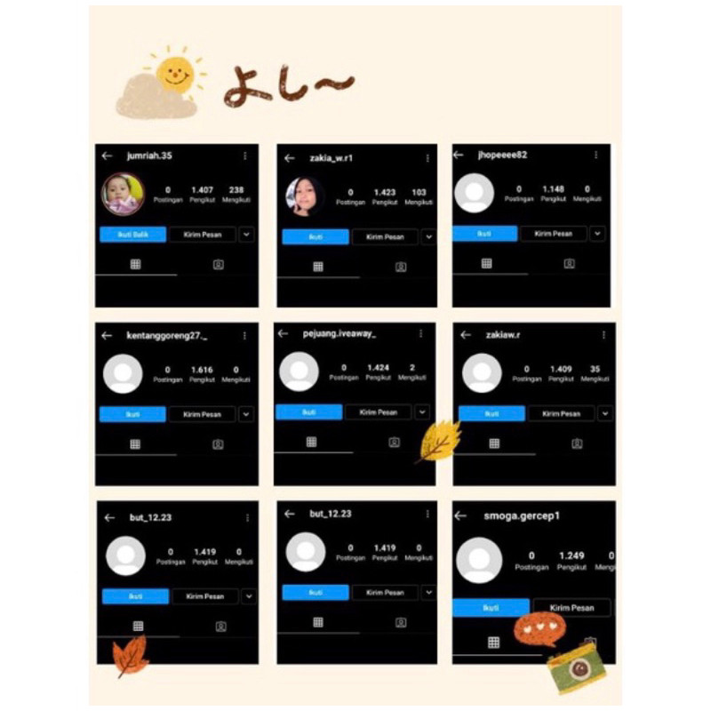 PROMO akun Instagram 1k-8k foll real indo mantap maseh