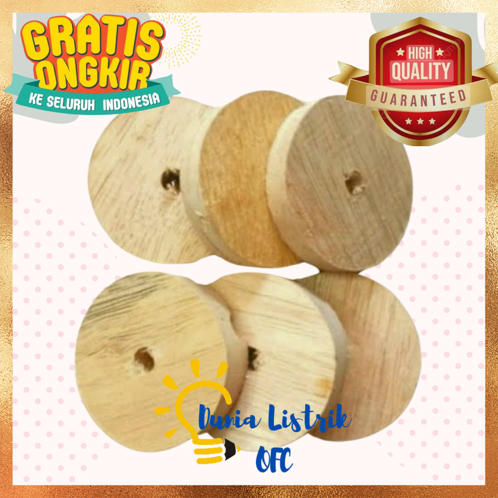 Kayu Roset Kayu Tatakan Alas Fitting Lampu Listrik Alas Kayu Tatakan Saklar Dan stop Kontak Tembok