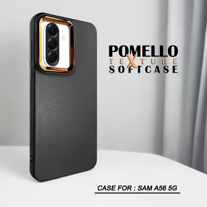 Case Samsung A56 5G Softcase POMELLO PATTERN Casing Case Hp Samsung A56 5G - Hitam