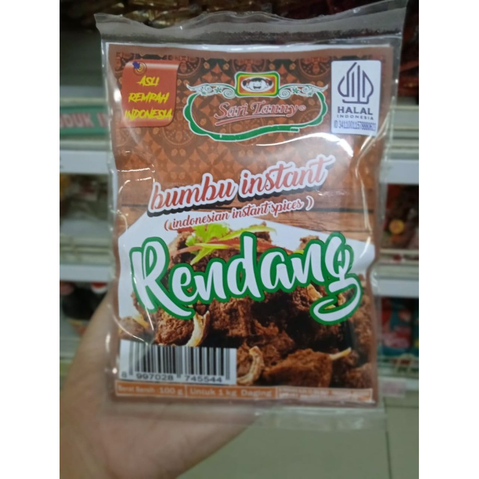 

Sari Tanny Bumbu Instant Rendang 100gram