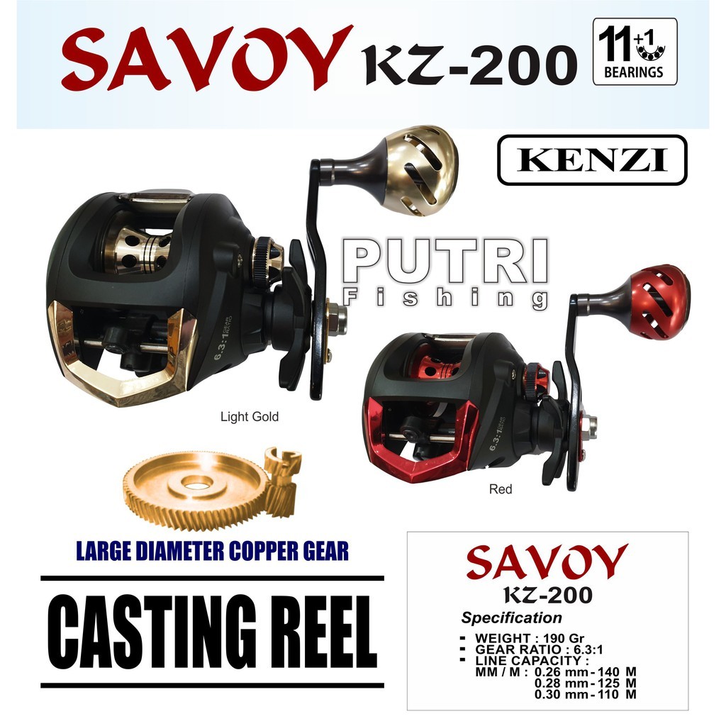 KENZI SAVOY KZ 200 BAITCASTING OH - Reel Pancing