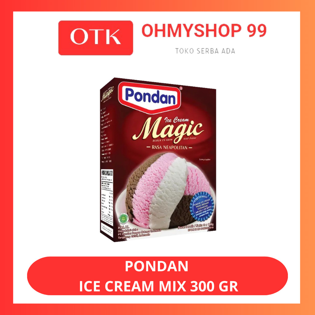 

Pondan Ice Cream Mix 300gr