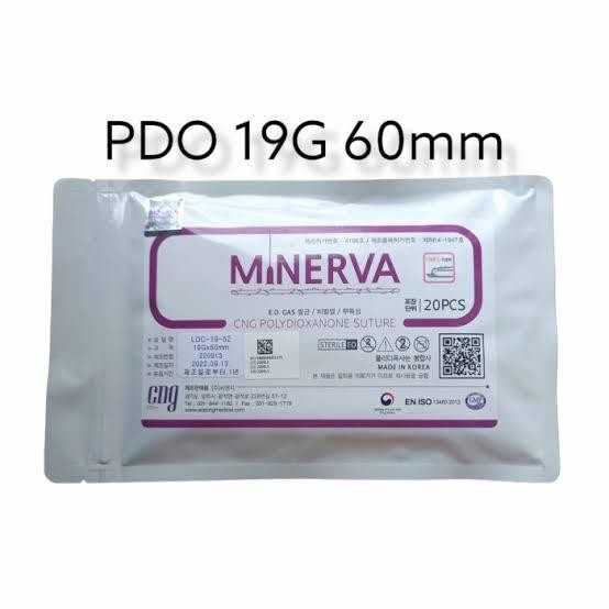 made in korea 2pc benang Minerva benang hidung PDO 19G 60mm/38mm PCL 19G 60mm/38mm
