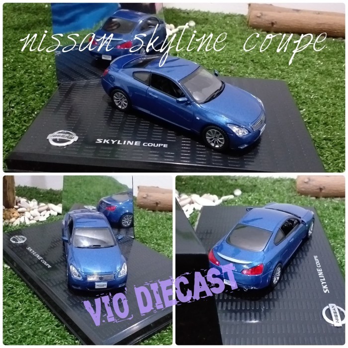 Die-cast Nissan Skyline Coupe mainan anak skala 43