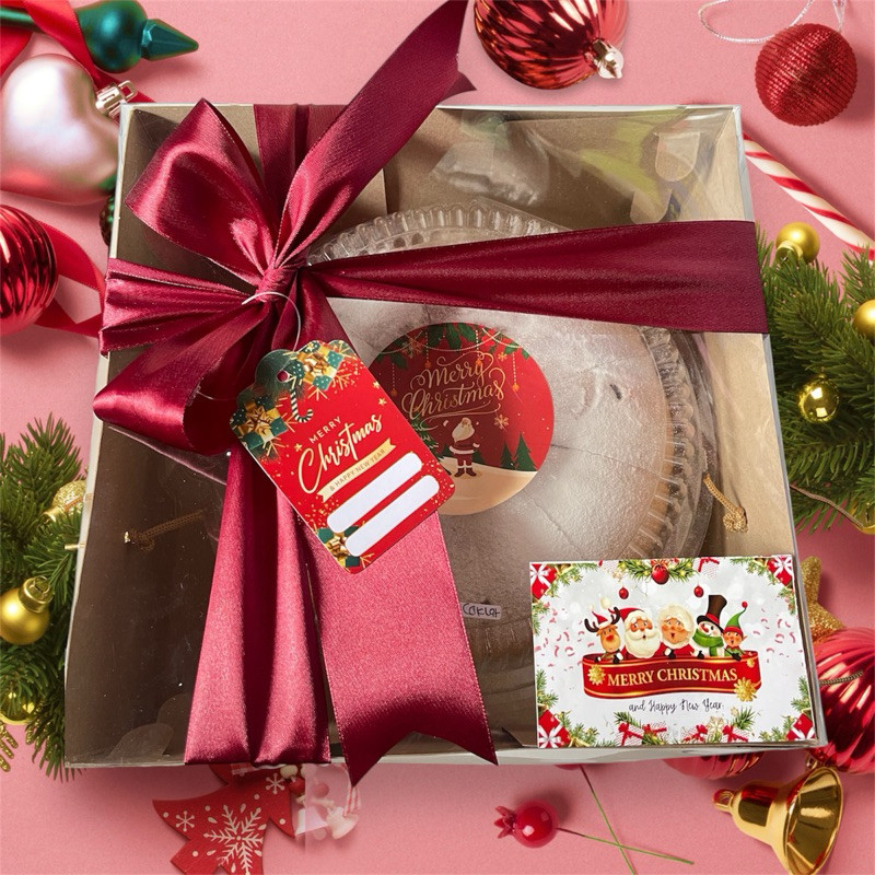 Chiffon Cake Hampers Merry Christmas / Natal - Bolu Chiffon - chifon cake - Chiffon lembut