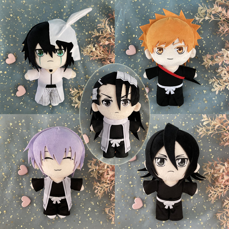 20cm Anime BLEACH Ichimaru Gin Kuchiki Byakuya Kurosaki ichigo Ulquiorra Cifer Cosplay Plush Doll To