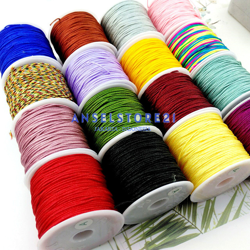 Tali Merah Kepang DIY – Tali Tenun untuk Gelang, Kalung, dan Aksesoris Giok Handmade