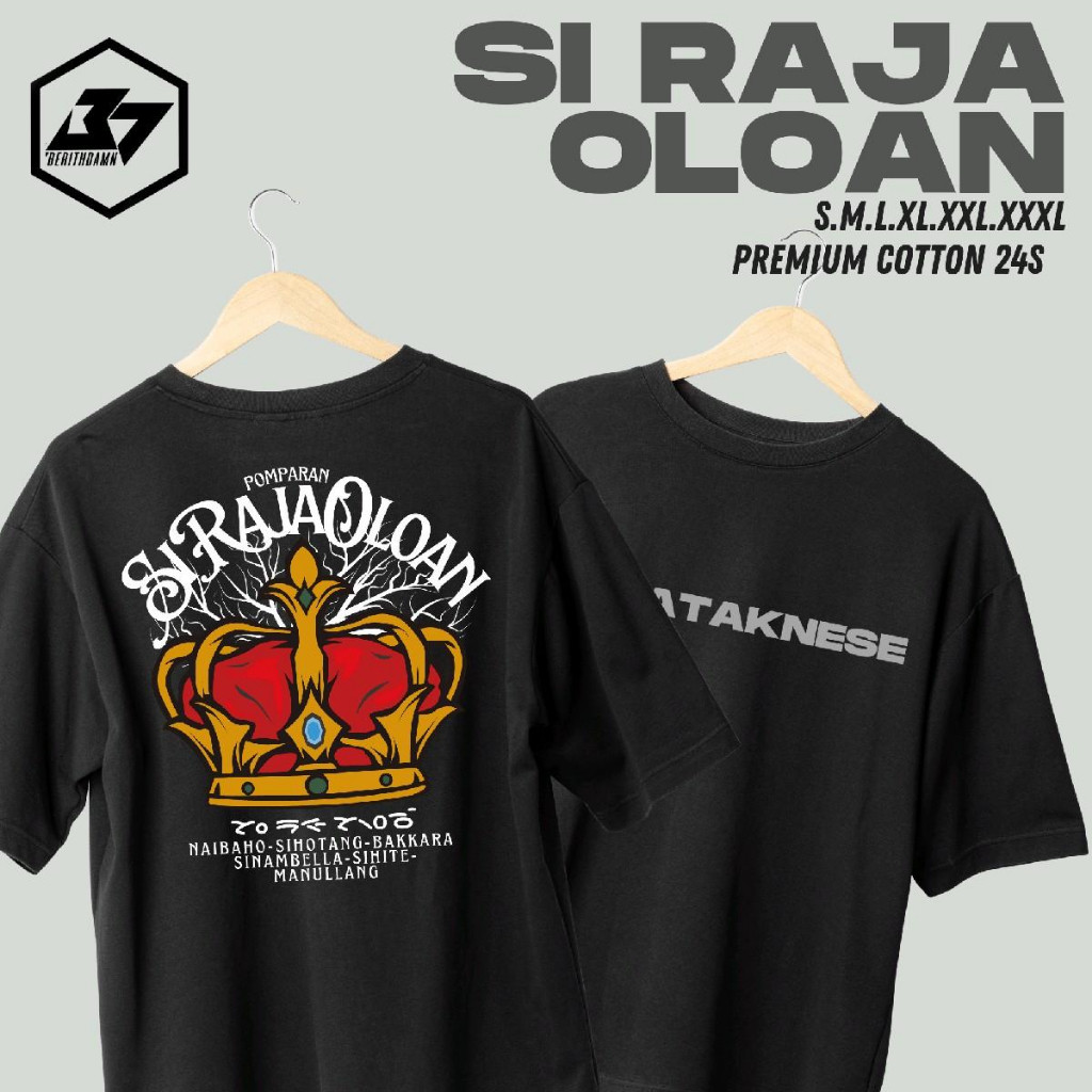 Kaos Batak Marga SIRAJA OLOAN Tshirt Premium Cotton 24s Berithdamn Cloth