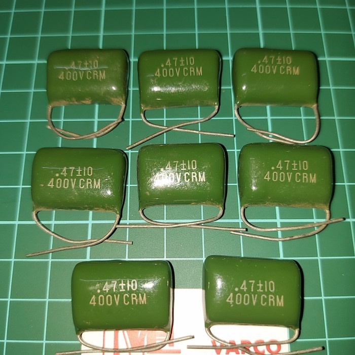 CH99 capacitor mylar .47/ 470 N 400vdc jepang