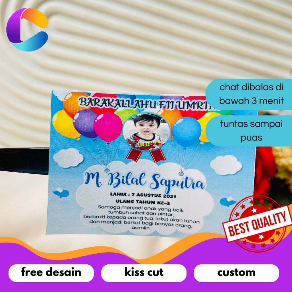 

Cetak INC Cetak Sticker Ulang Tahun Anak Free Desain Stiker Label Birthday Ultah Ulang Taun Undangan Custom