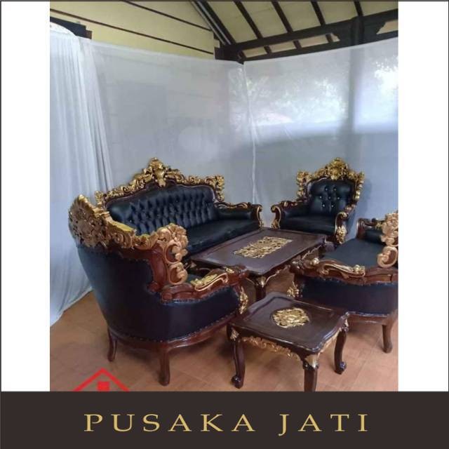 Kursi tamu barcelona/jokowi/meja kantor |pusaka jati