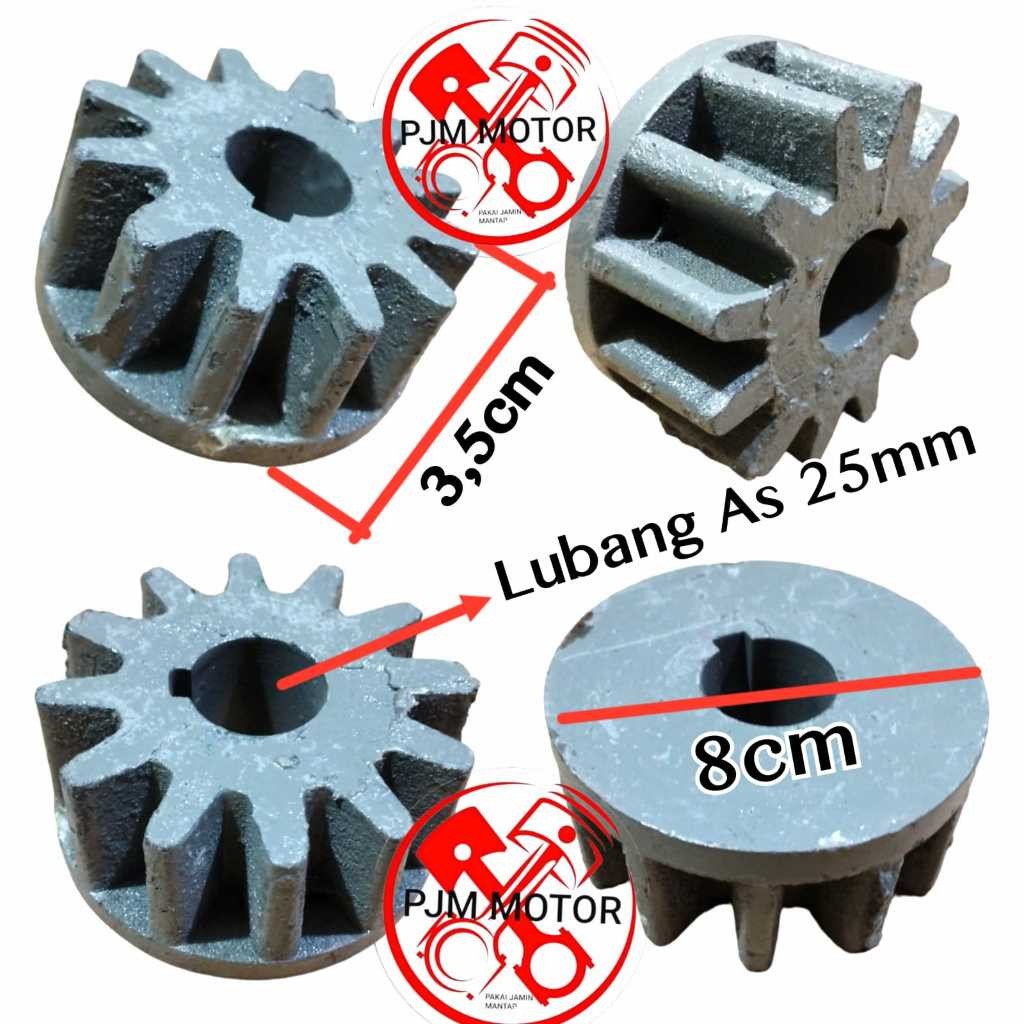 

GEAR PAYUNG MODEL TIGER gigi stiur kecil warna abu abu MESIN MOLEN TIGER 12T KECIL amplas