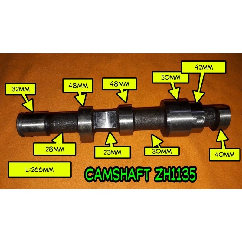 

Zh1135 camshaft as noken as klep mesin diesel jiang dong zh 1135 38pk amplas
