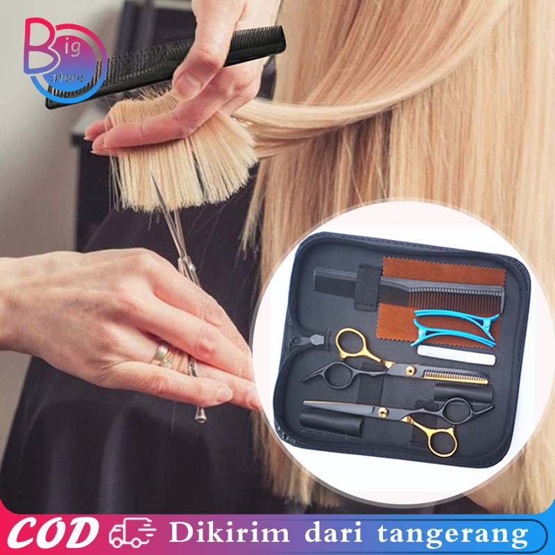Alat Gunting Rambut Set Gunting Rambut Peralatan Set Gunting Rambut Salon Profesional