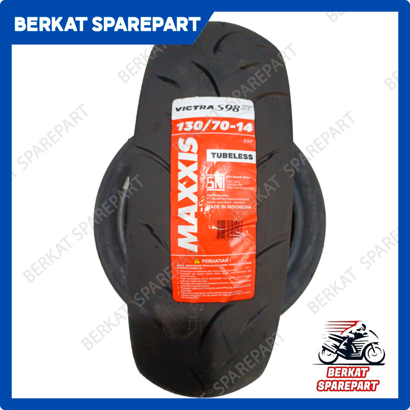 Maxxis Victra 130 70 14 tubeless  Ban Motor Aerox