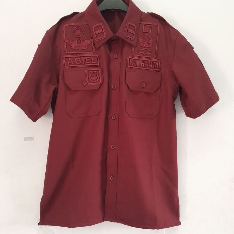 new Kemeja Tactical Lengan Pendek Allwork Kemenkumham