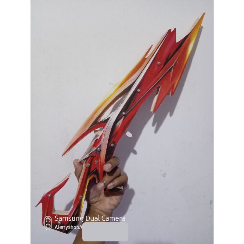 Mainan Tembakan SG 2 SG 3 juta Free Fire (Scorpio, OPM, Rapper, dll) 4 tembakan karet