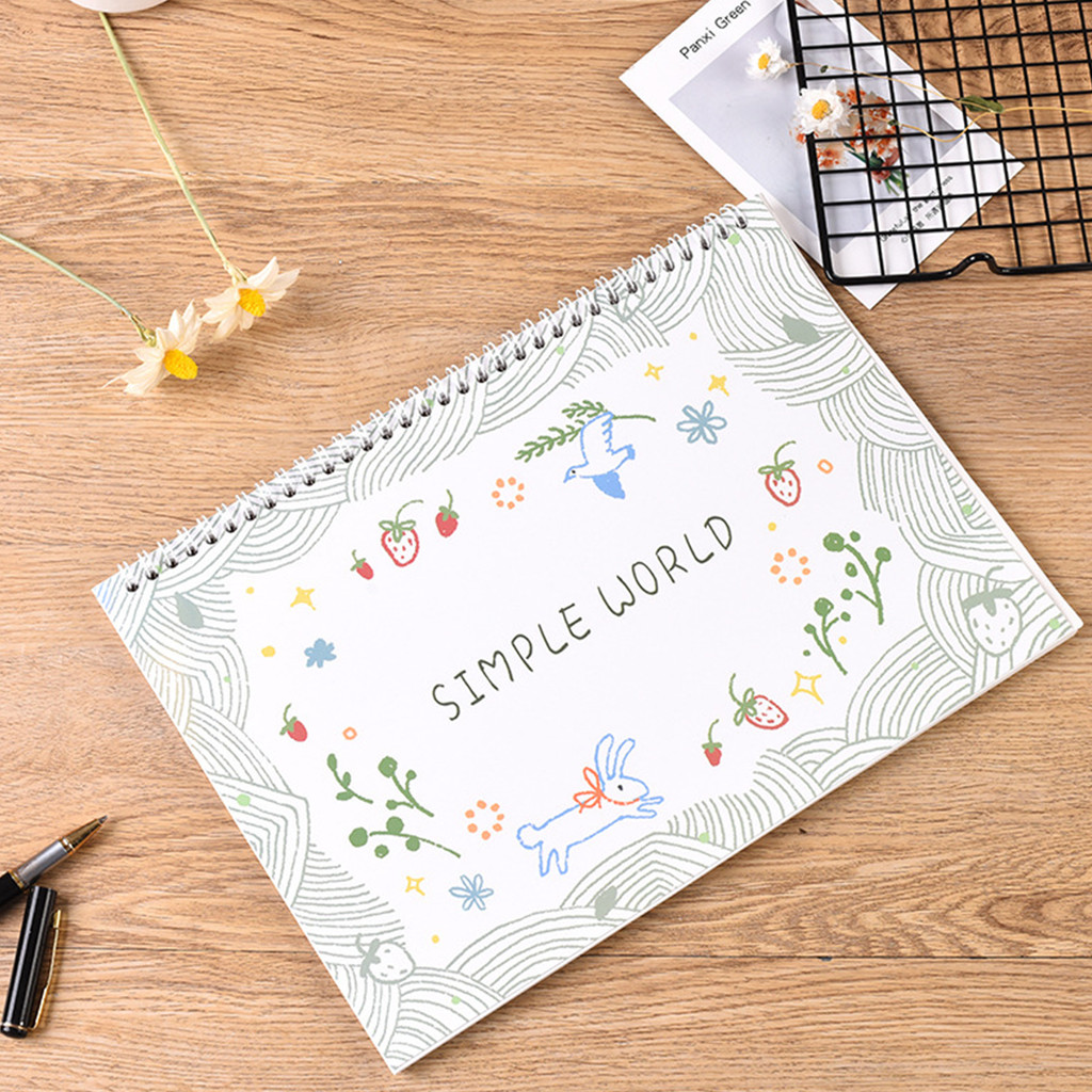 

A5 Blank Sheet Double-Sided Reusable Release Paper Book Tape Stickers Cartoon Scrapbooking Journal Storage Book School Supplies