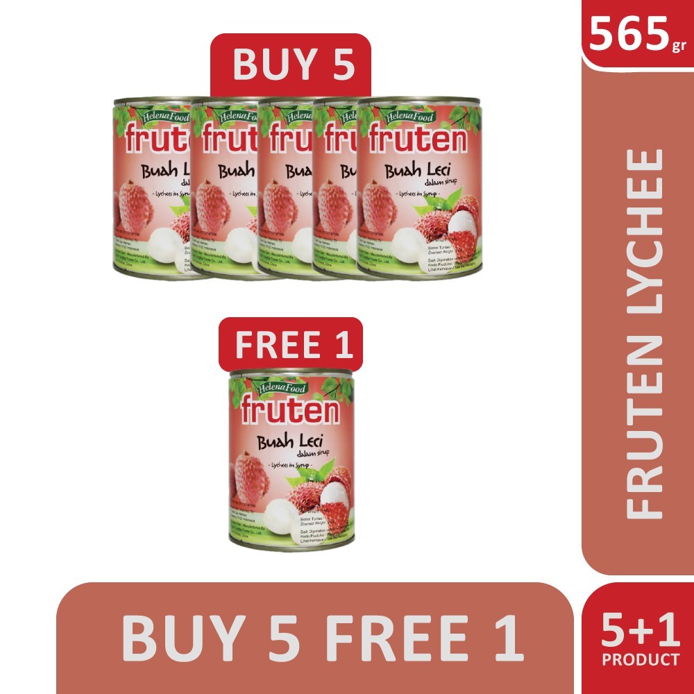 

Fruten Buah Leci kemasan kaleng/Lychees in Syrup/565 gr ( Beli 6 pcs lebih hemat )
