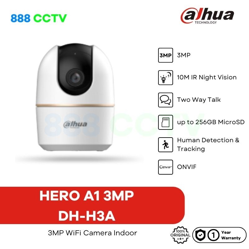 Camera Wifi Dahua Hero A1 3MP 5MP Smart CCTV Wireless IP Camera Indoor