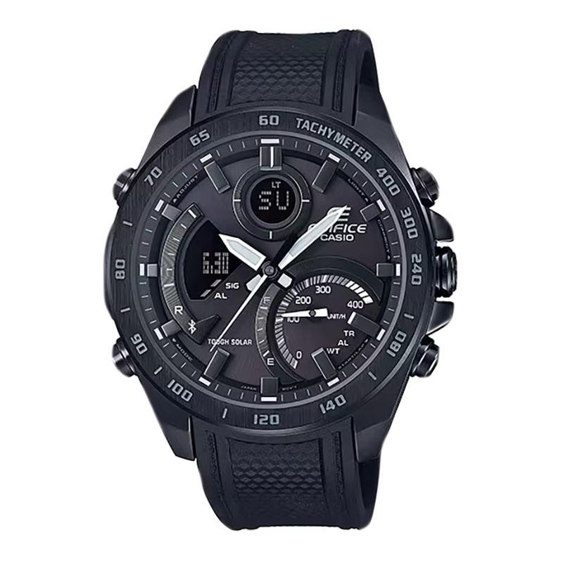Promo Original Casio Edifice ECB-900PB-1ADR Jam Tangan Pria Bluetooth Rubber Hitam Garansi Resmi 2 T