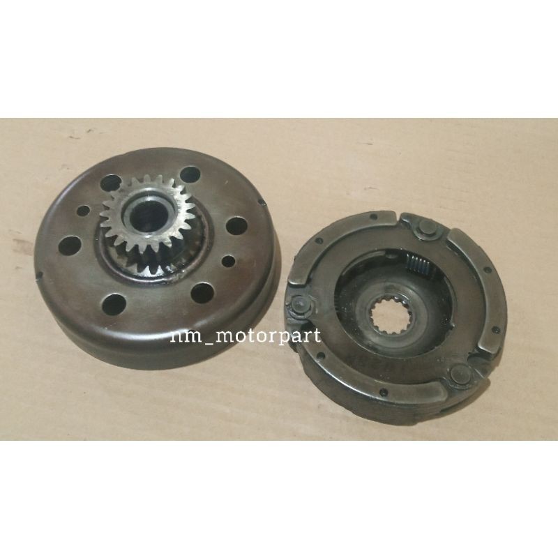 Mangkok Ganda Lonceng Ganda Set Kampas Ganda Yamaha Vega Zr Original Second