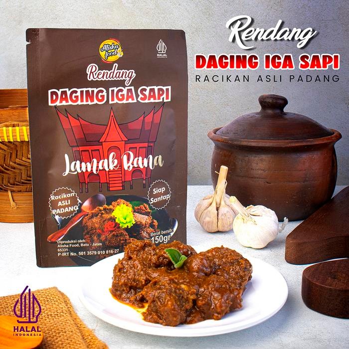 

Rendang Daging iga sapi 150gram