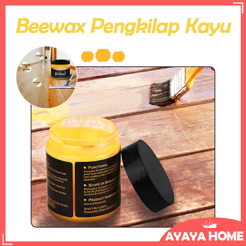 Beewax Pengkilap Kayu/Gel Lebah Alami Pengkilap Kayu