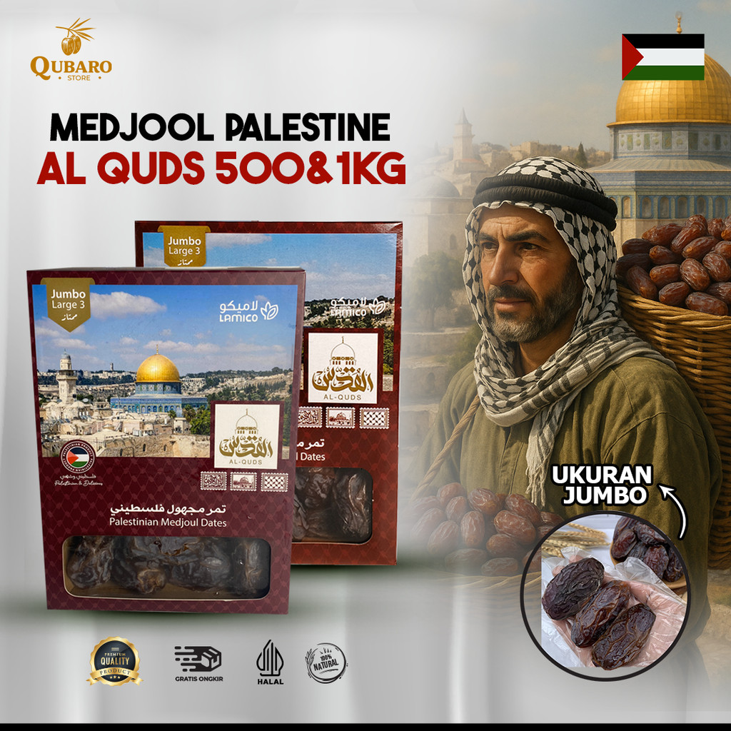 

KURMA MEDJOOL AL QUDS PALESTINE MEDJOUL DATES PREMIUM