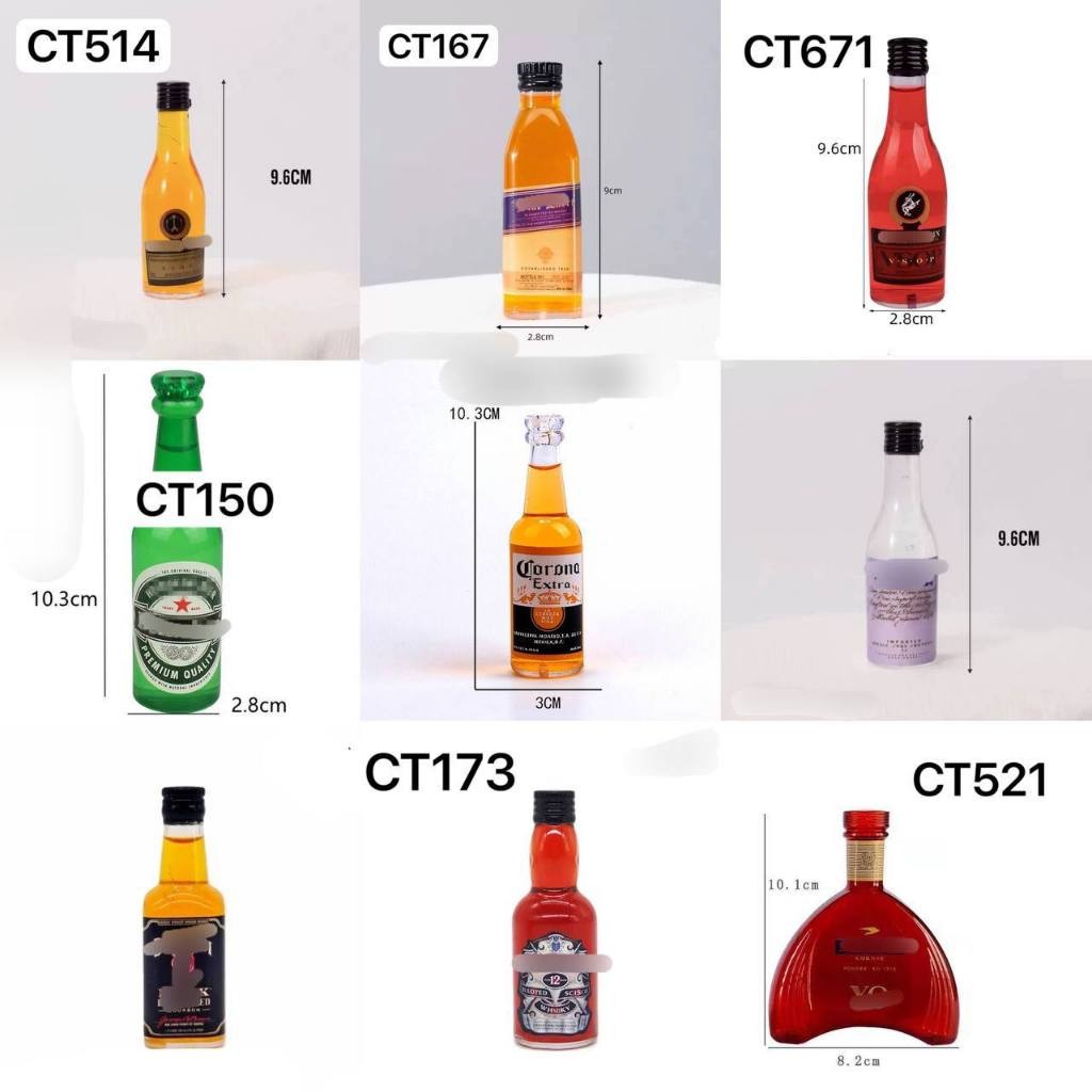 Cake Topper Figur Botol Minum/ Topper botol Minuman/ Hiasan kue Botol