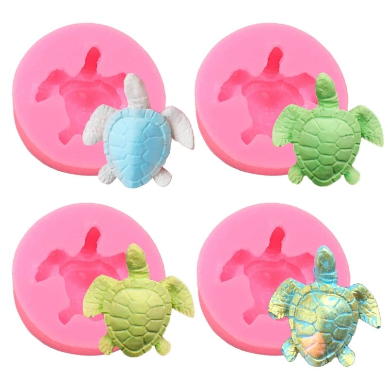 

448B Geometric Turtle Mold Silicone Mold for Turtle Making Reusable Turtle Resin Epoxy Mould Casting Molds DIY Silicone Mould