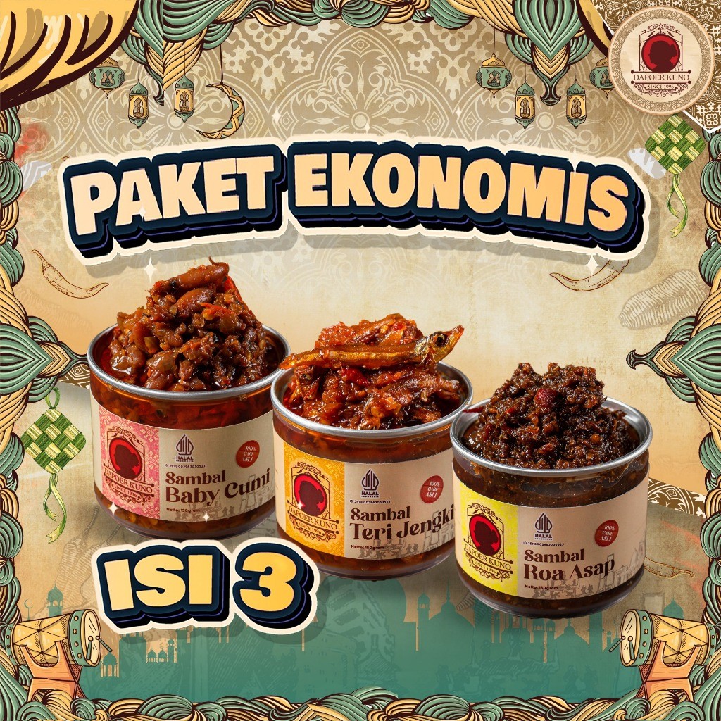 

PROMO!Dapoer Kuno - Paket Sambal Ekonomis Isi 3READY