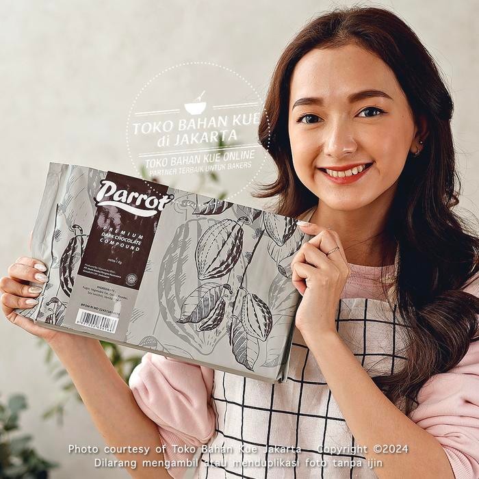 

Cokelat BATANG Parrot PREMIUM 1kg Dark Chocolate Compound Coklat Masak