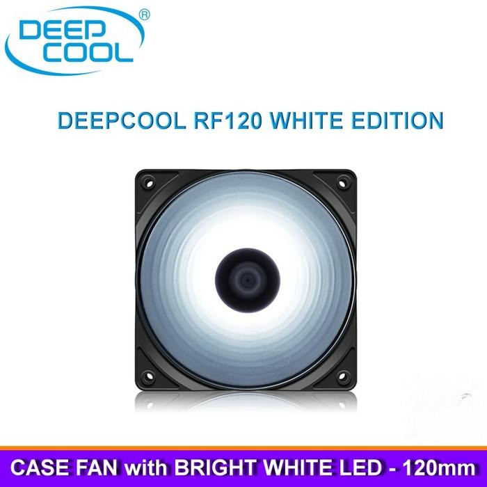 Deepcool RF120 / RF 120 WHITE LED - 12CM Fan Casing