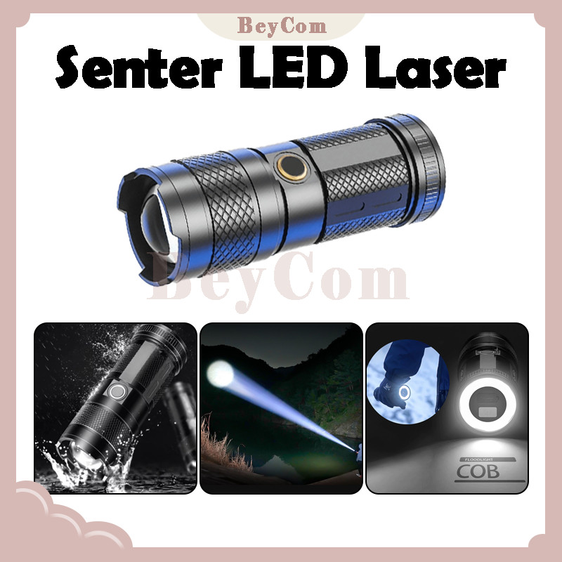 Senter Swat Police Rechargeable/Tahan Lama Senter Super Terang