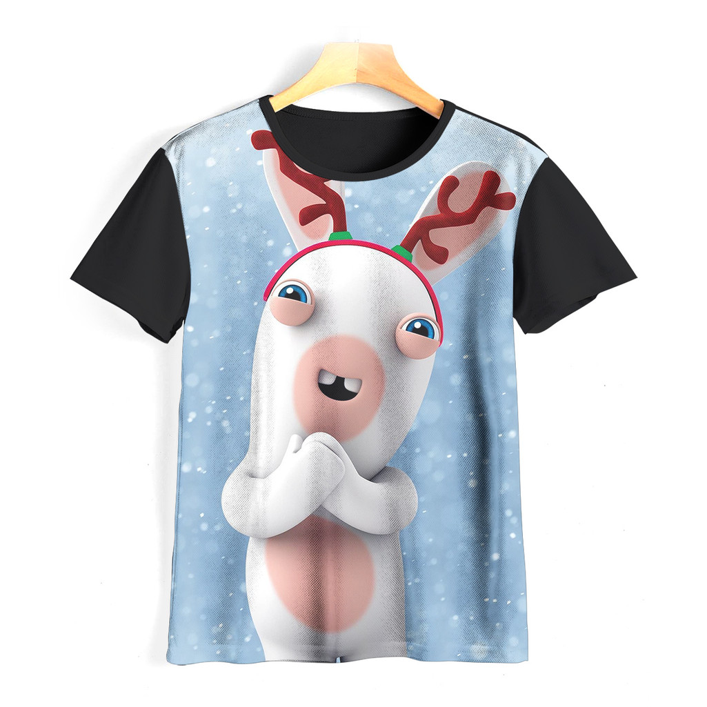 Kaos Rabbids Keren dan Adem | Kaos Kartun Raving Rabbids Anak | 055KD069 Rabbids