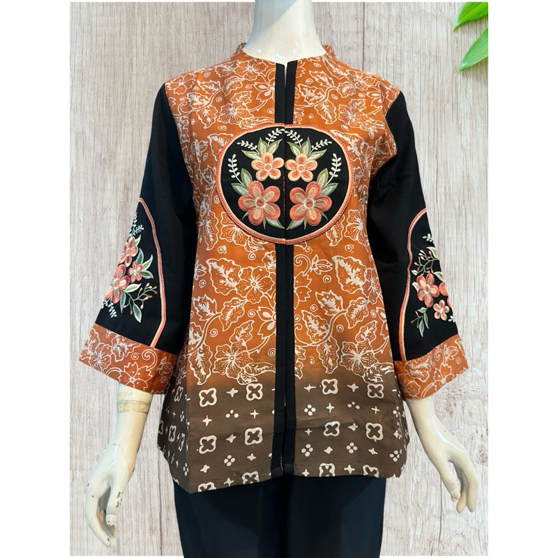 Atasan batik wanita - Batik trikot Batik sultan - Mety Blouse