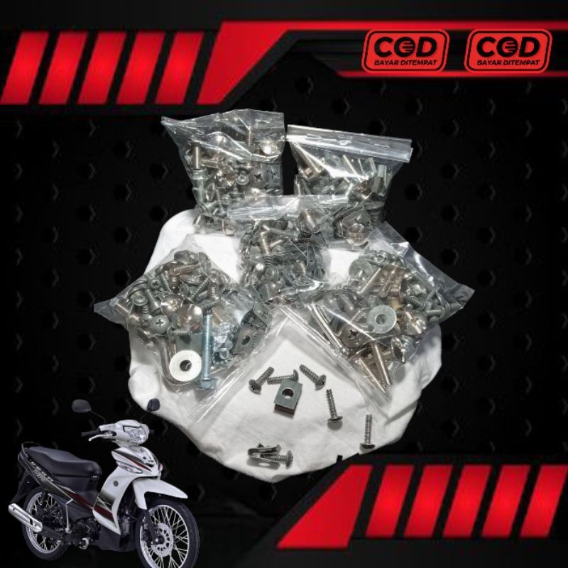 COD Baut Full Body Vega ZR / Baut Fullset body halus body kasar Yamaha Vega zr