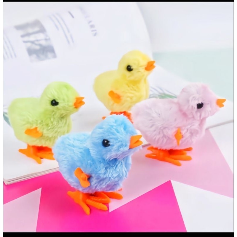 Mainan Ayam Ayam Berjalan Model Putar Untuk Anak,Ayam Putar Jam