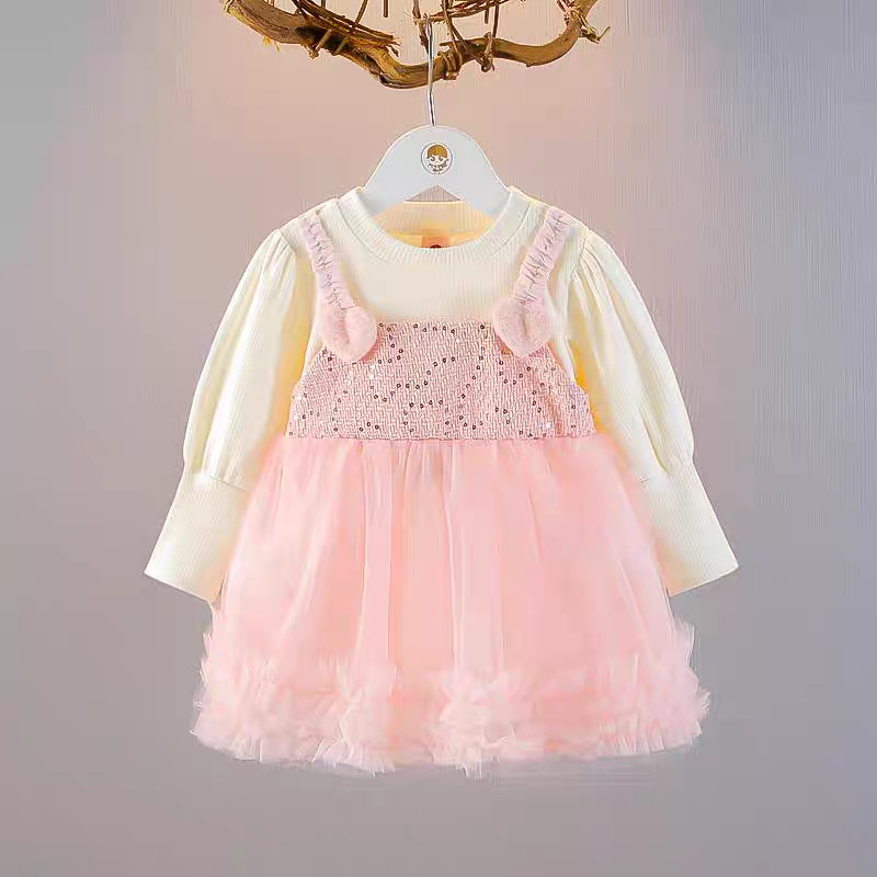 BENO_SHOP.ID 1 - 4 Tahun | Dress Joa-Na Dress korea Anak Perempuan Gaun Princess  Dress Kasual Anak 