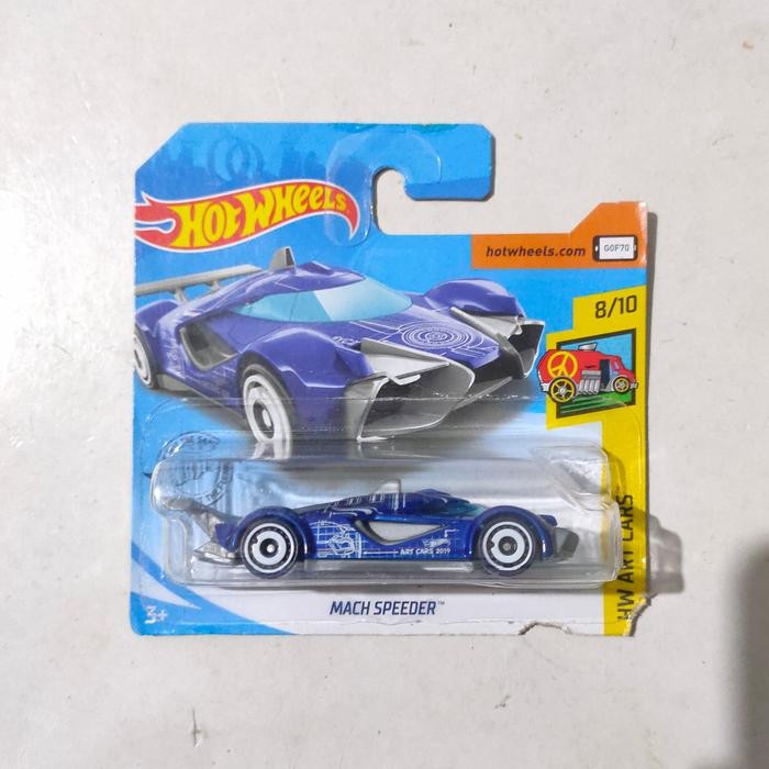 TR99 Hotwheels Hot Wheels Mach Speeder biru 2019 HW Art Cars rare