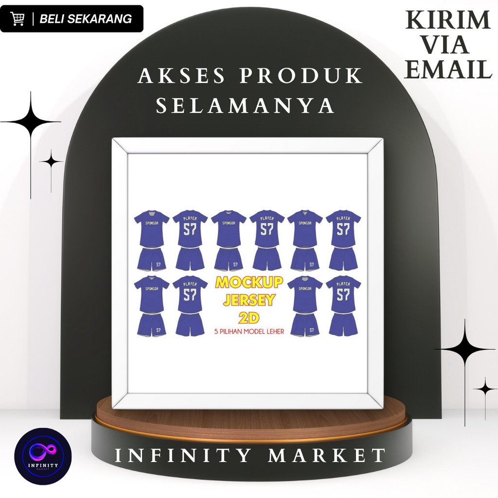 MOCKUP SETELAN JERSEY VECTOR