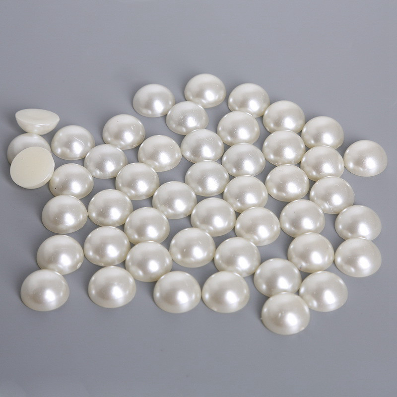 

10000pcs DIY Craft Supplies Creative Mobile Phone Shell Cream Shells Dropping Glue Slime Filler Half-faced Pearl